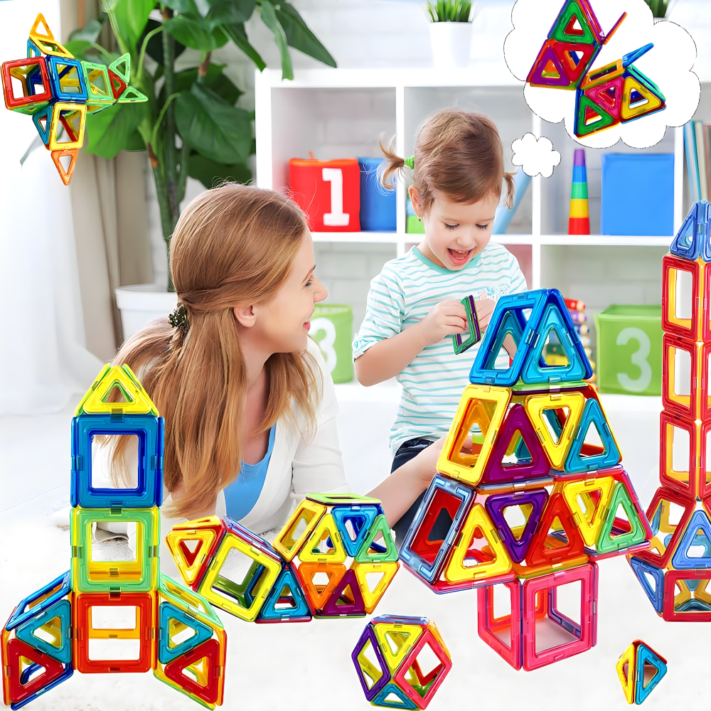 3D magnetni građevinski set blokova za djecu - MNE Shop ME