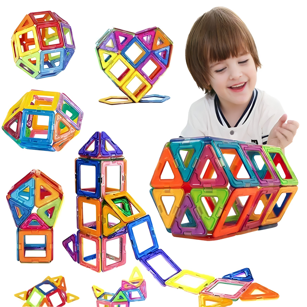 3D magnetni građevinski set blokova za djecu - MNE Shop ME