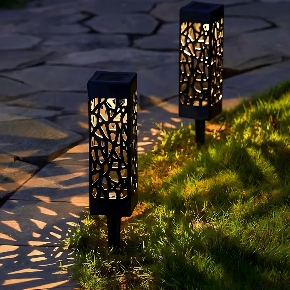 Baštenske solarne lampe sa senzorom 2 komada