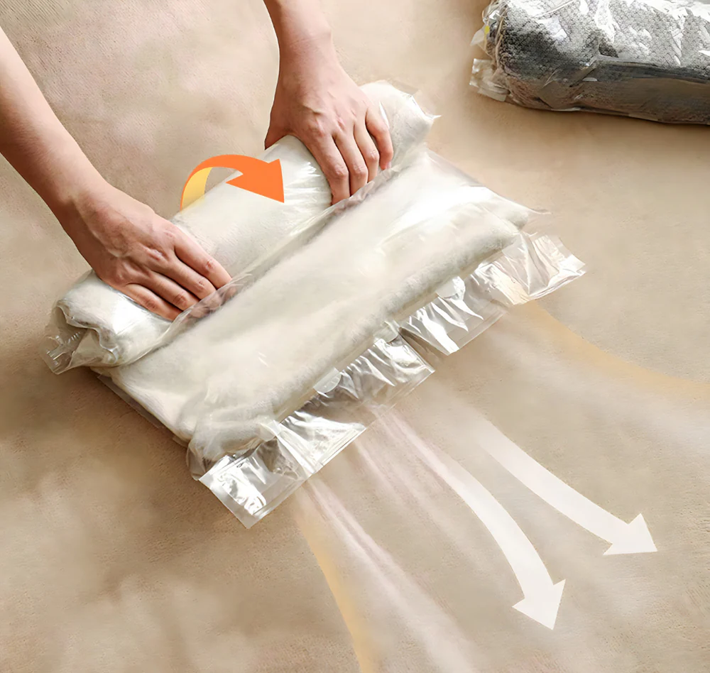 Samokompresione vakuumske kese – ušteda prostora do 80% bez usisivača