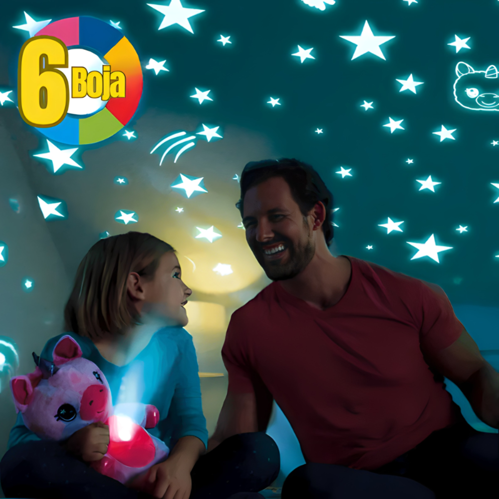 Carobni plisani medvjedic sa projektorom za zvjezdano nebo - MNE Shop ME