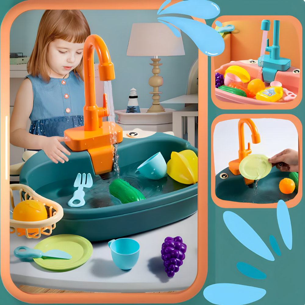 Djecija sudopera na baterije sa vodom koja kruzi - MNE Shop ME