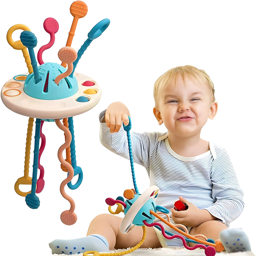 Edukativna igracka sa trakama za bebe i djecu – Montesori koncept - MNE Shop ME