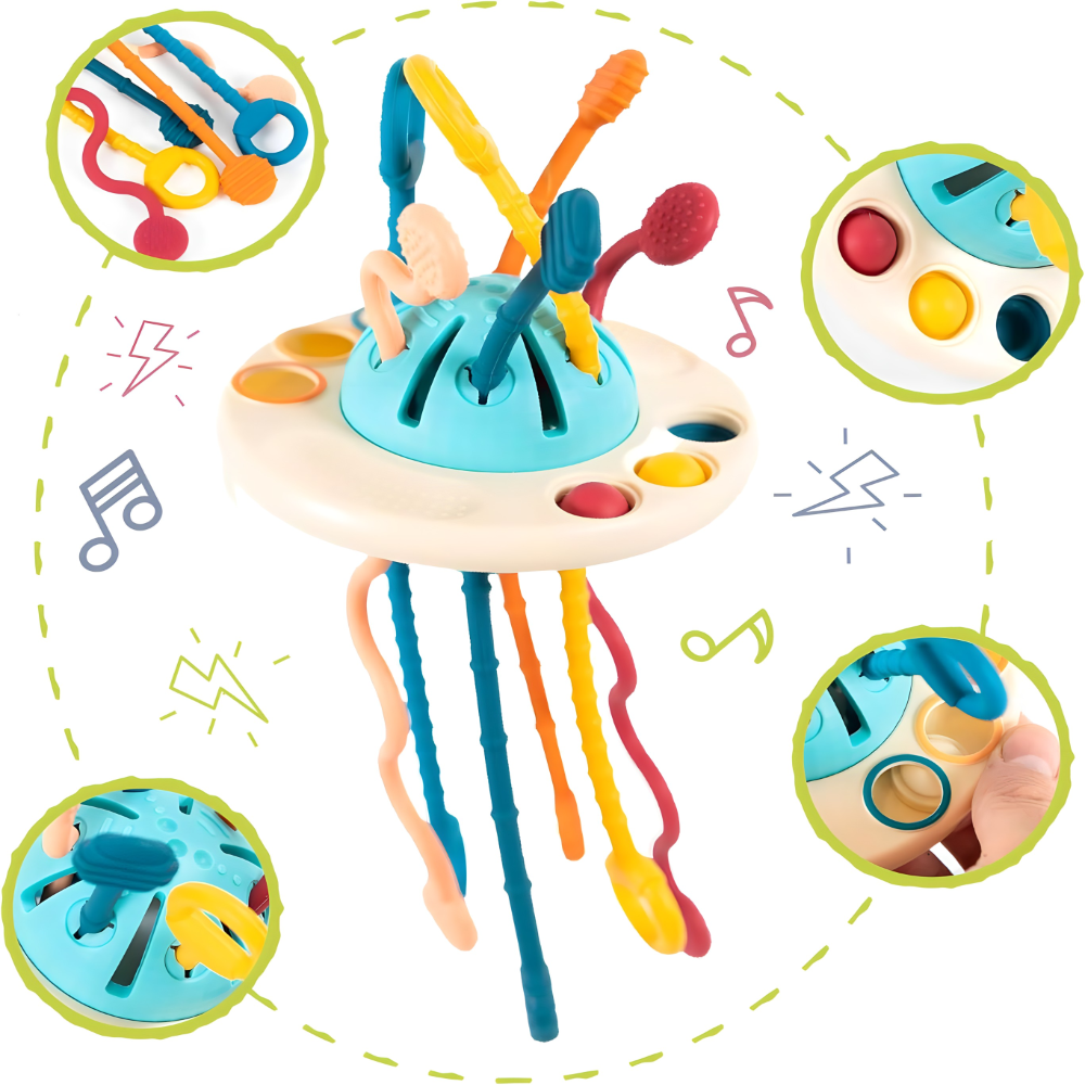 Edukativna igracka sa trakama za bebe i djecu – Montesori koncept - MNE Shop ME