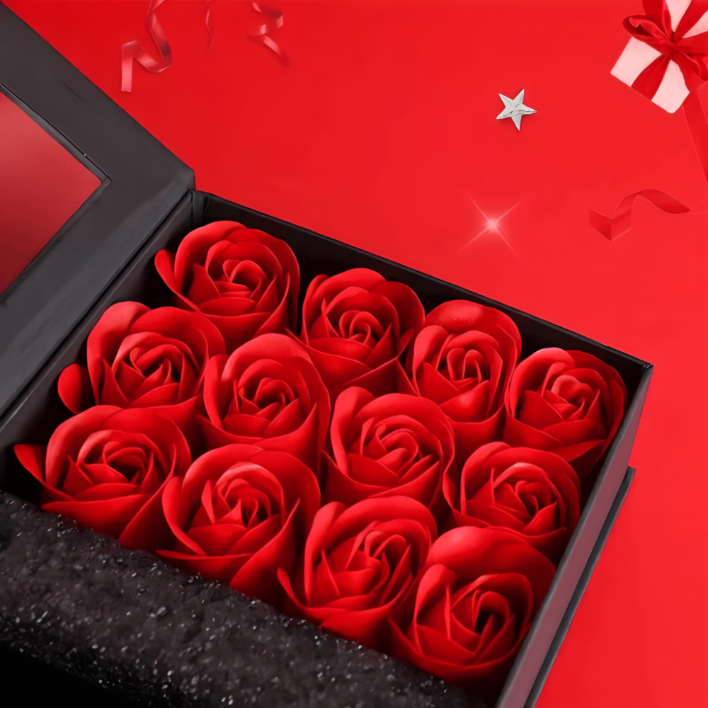 Poklon set - Elegantna poklon kutija sa ruzama - MNE Shop ME