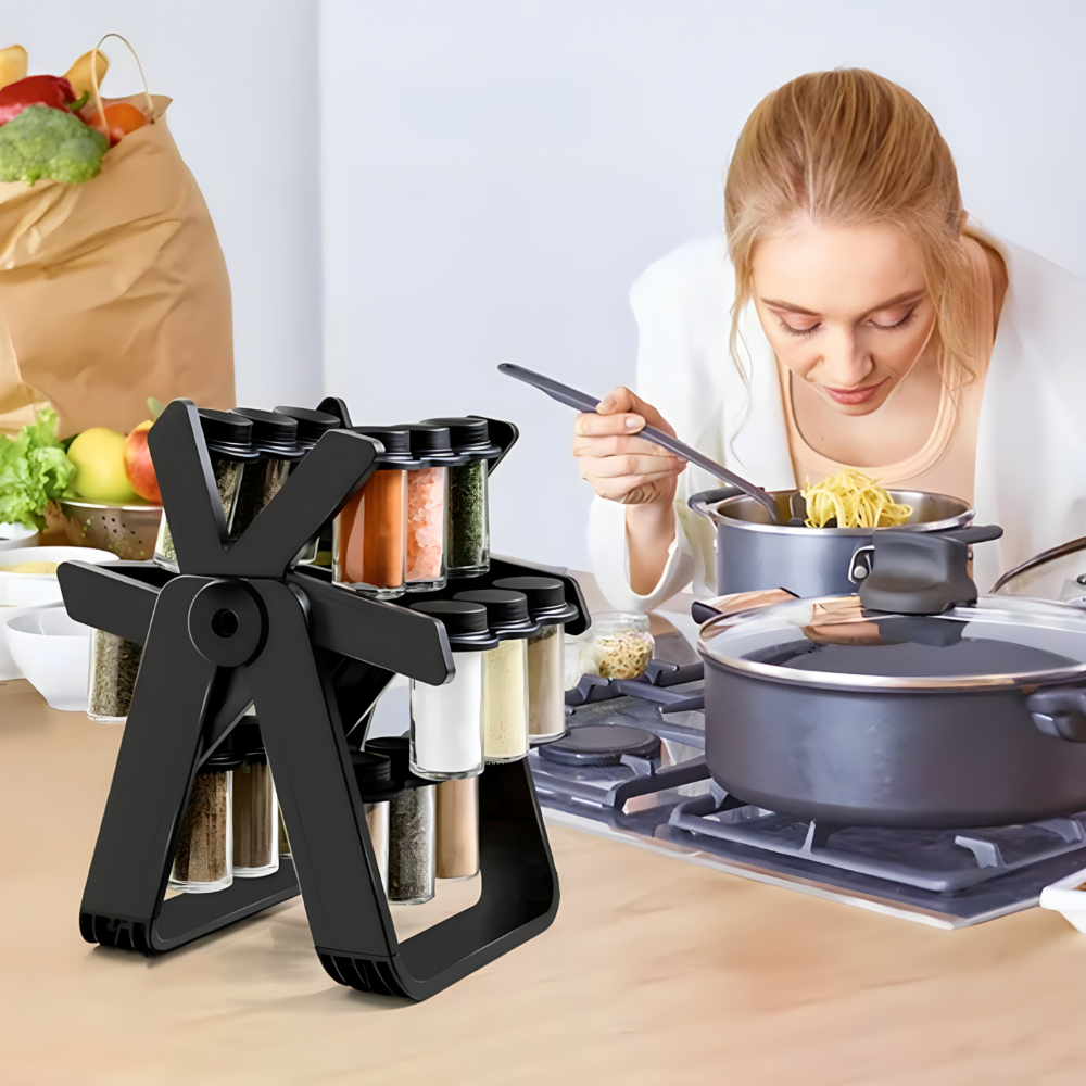 Rotirajuci stalak za zacine sa teglicama - MNE Shop ME