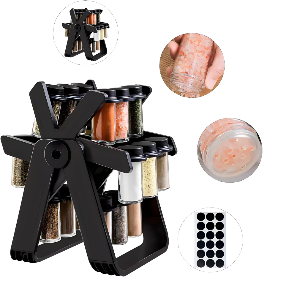 Rotirajuci stalak za zacine sa teglicama - MNE Shop ME