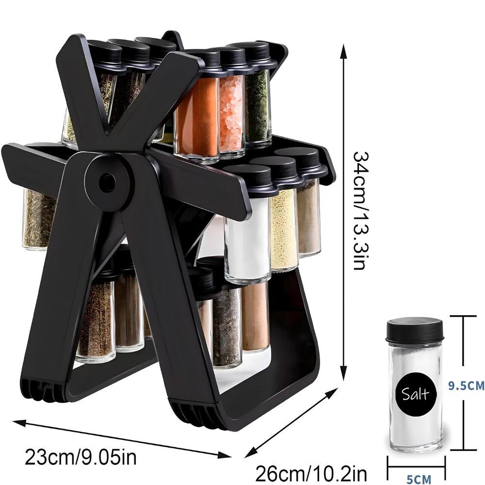 Rotirajuci stalak za zacine sa teglicama - MNE Shop ME