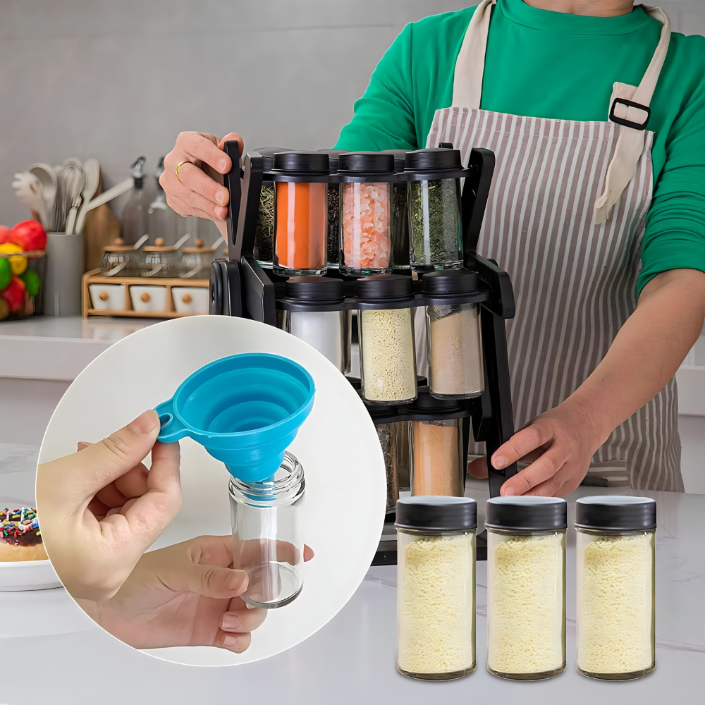 Rotirajuci stalak za zacine sa teglicama - MNE Shop ME