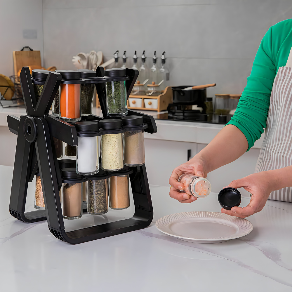 Rotirajuci stalak za zacine sa teglicama - MNE Shop ME