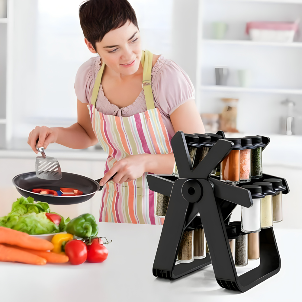 Rotirajuci stalak za zacine sa teglicama - MNE Shop ME