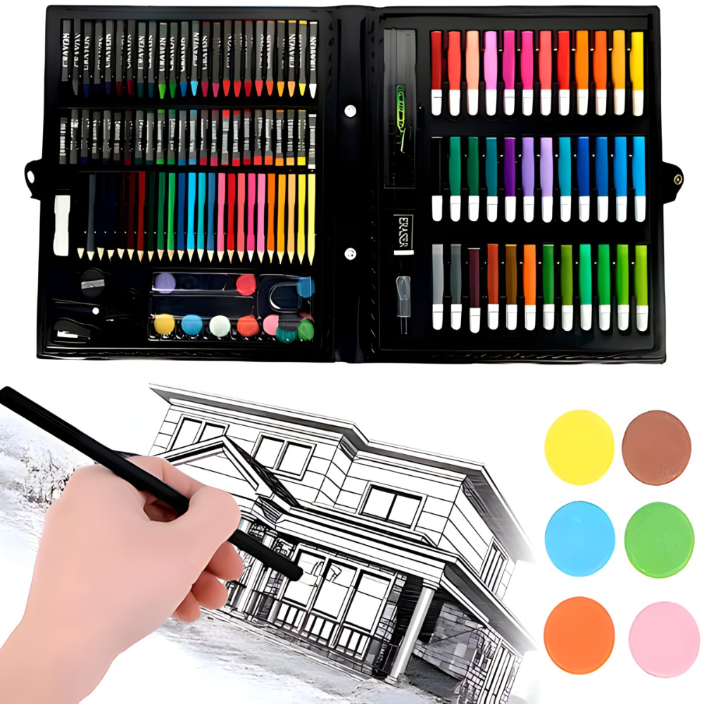 Set bojica za djecu - komplet za crtanje od 150 dijelova - MNE Shop ME