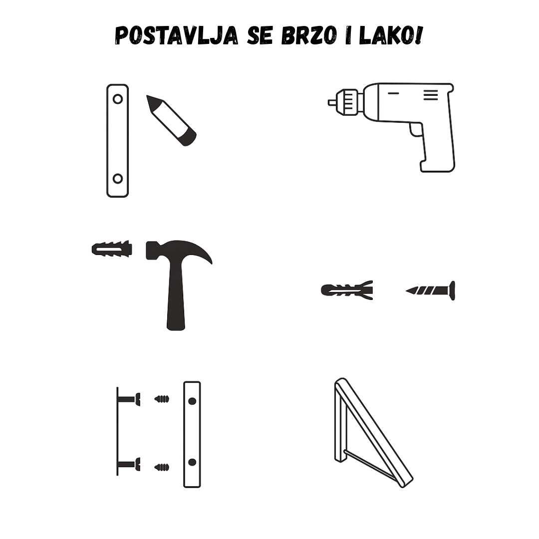 Zidni sklopivi drzac ofingera - MNE Shop ME