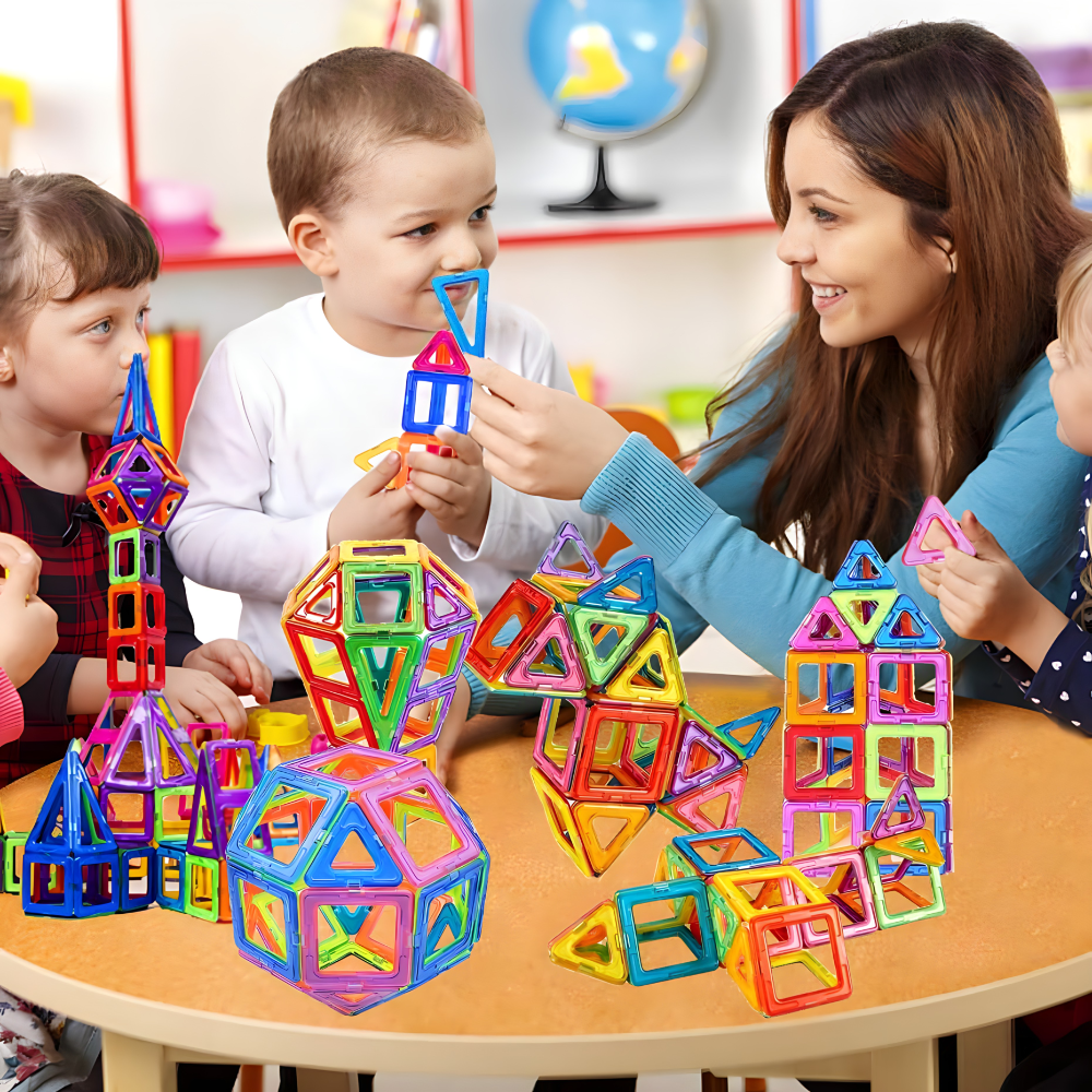 3D magnetni građevinski set blokova za djecu - MNE Shop ME