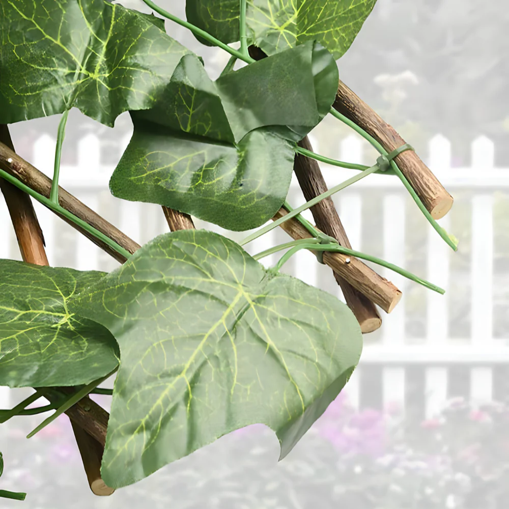 Proširiva dekorativna baštenska ograda od lišća - za terasu i vrt (SET OD 2 KOMADA)