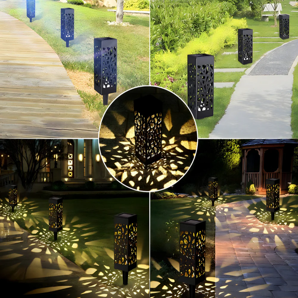 Baštenske solarne lampe sa senzorom 2 komada