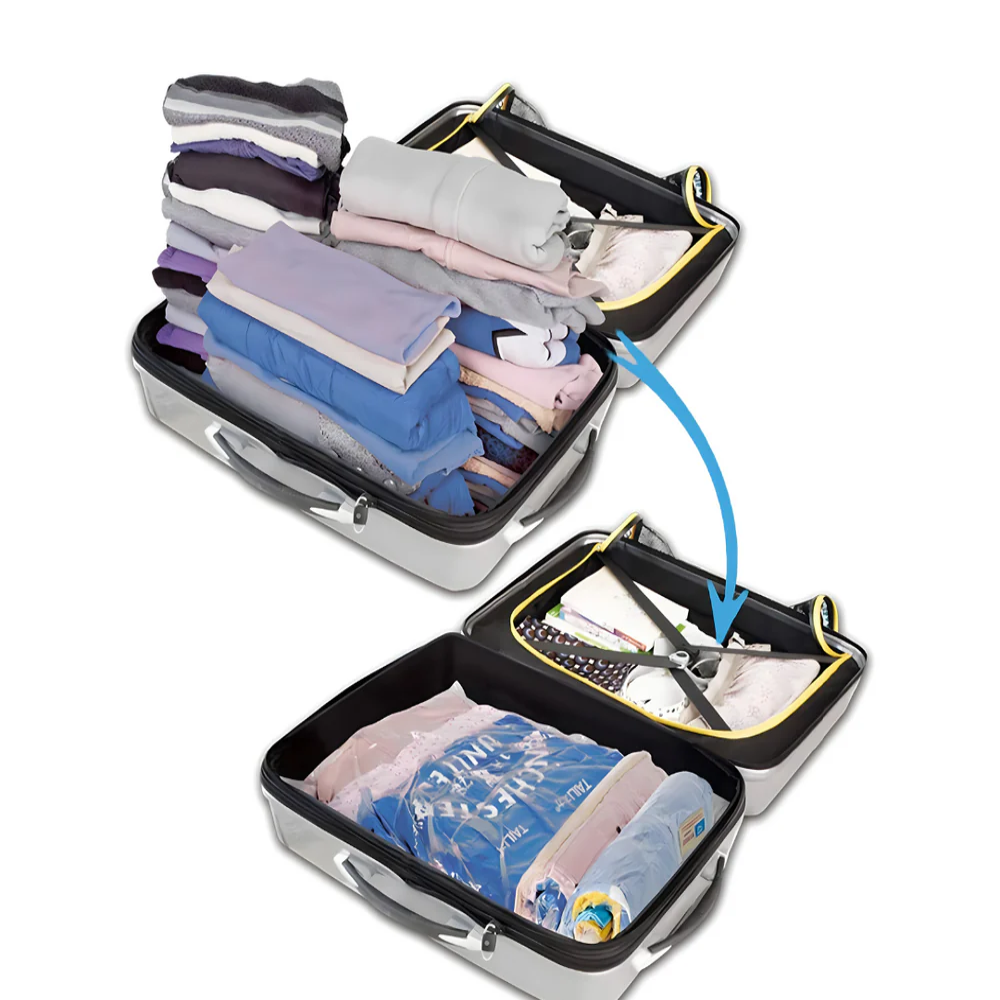 Samokompresione vakuumske kese – ušteda prostora do 80% bez usisivača