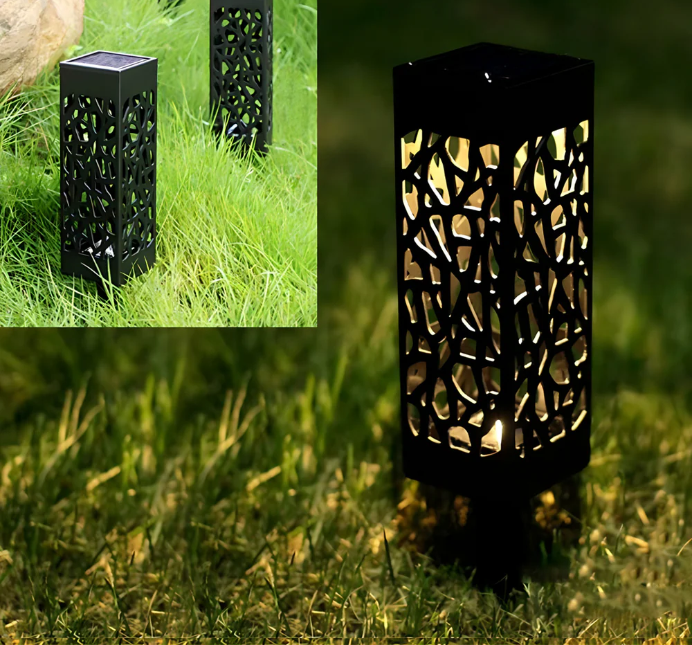 Baštenske solarne lampe sa senzorom 2 komada