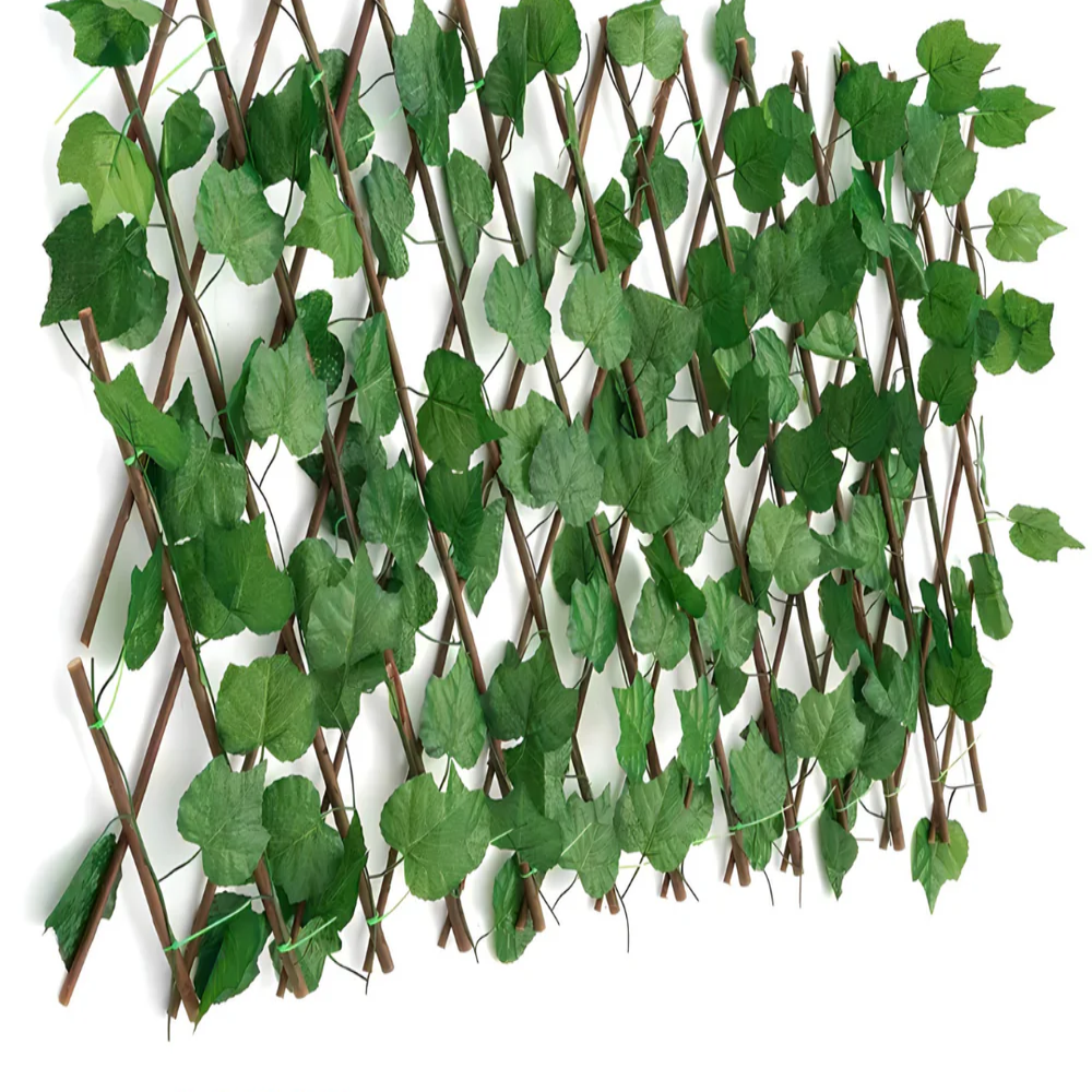 Proširiva dekorativna baštenska ograda od lišća - za terasu i vrt (SET OD 2 KOMADA)