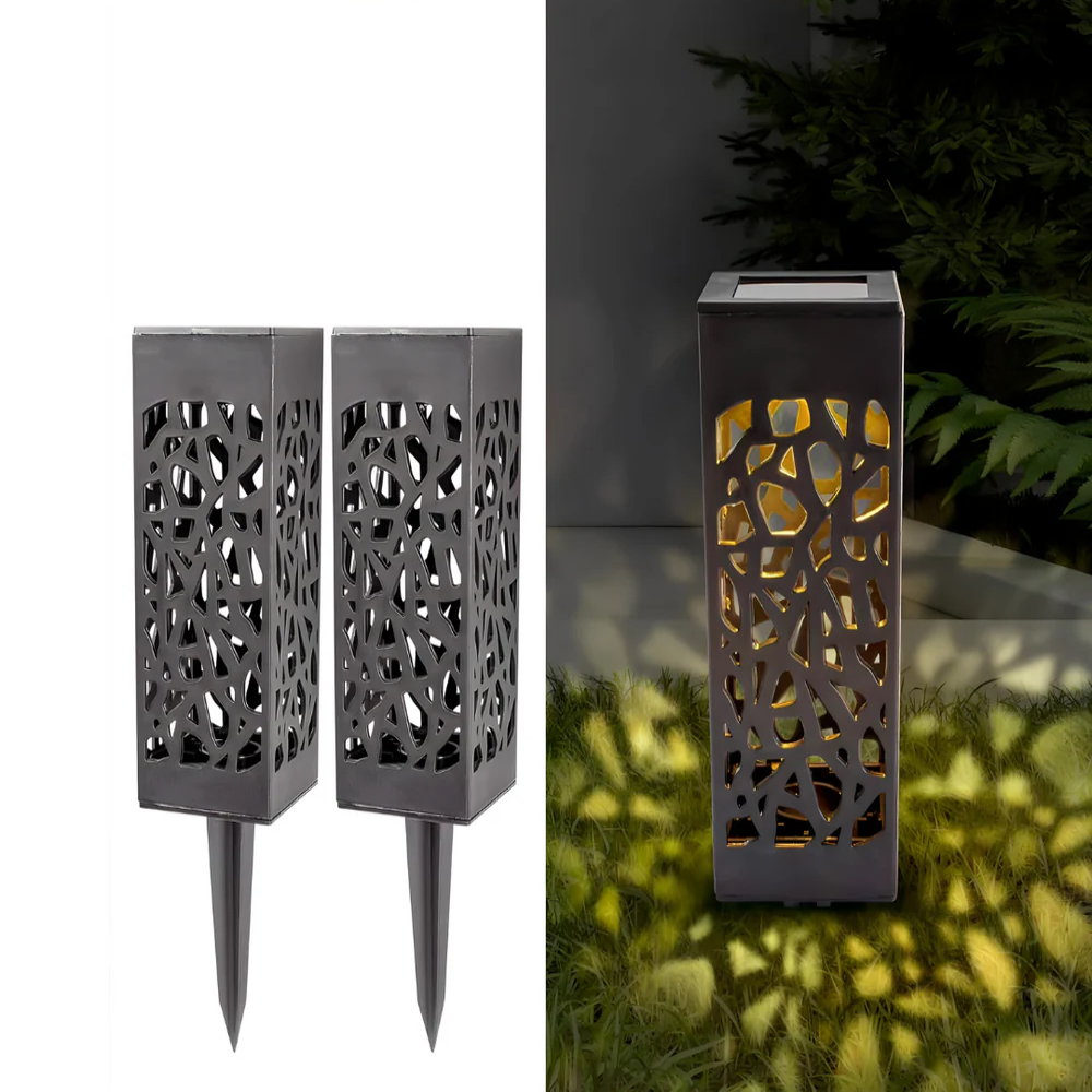 Baštenske solarne lampe sa senzorom 2 komada