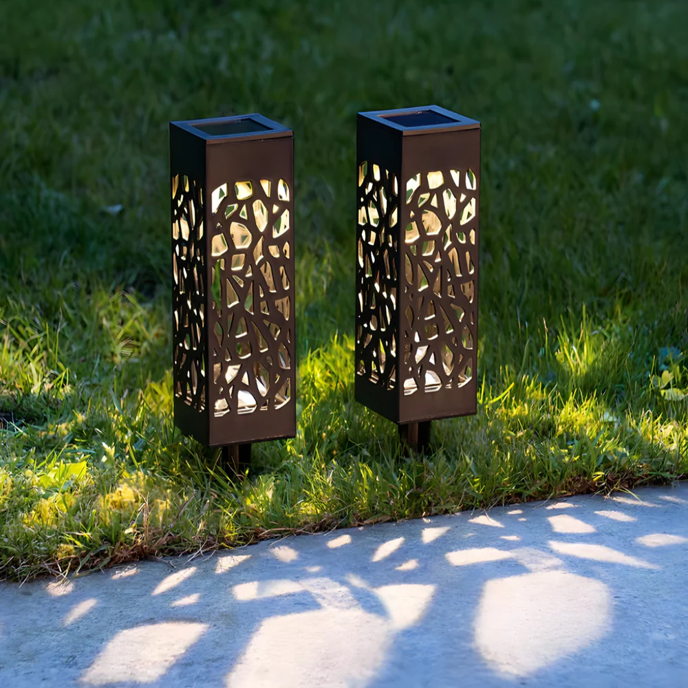 Baštenske solarne lampe sa senzorom 2 komada