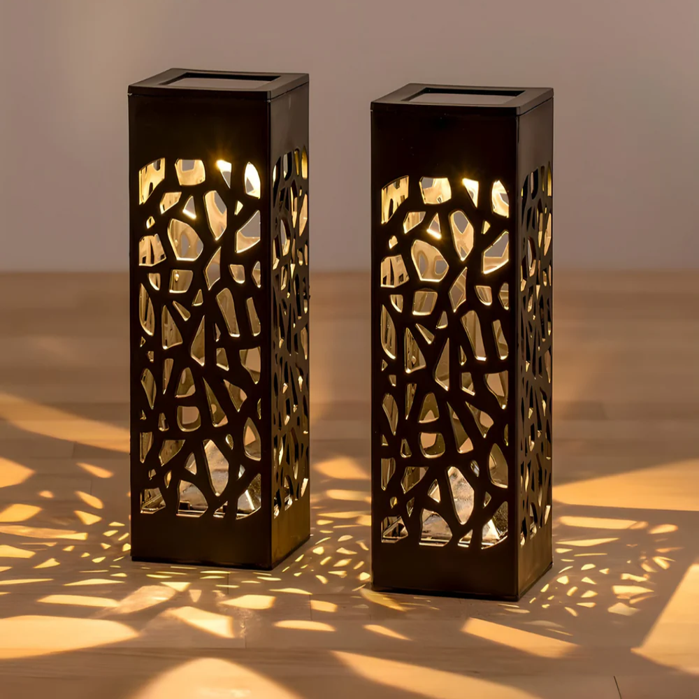 Baštenske solarne lampe sa senzorom 2 komada