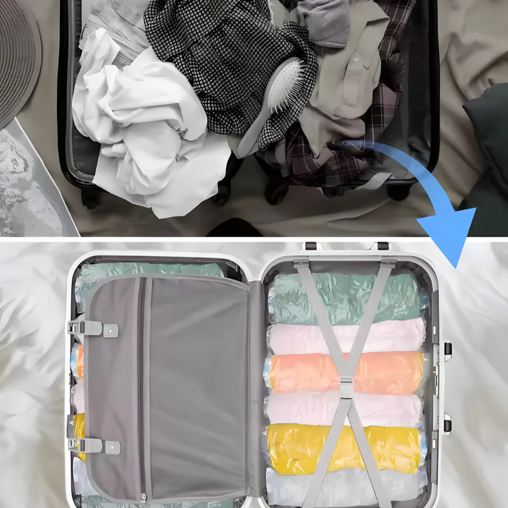 Samokompresione vakuumske kese – ušteda prostora do 80% bez usisivača