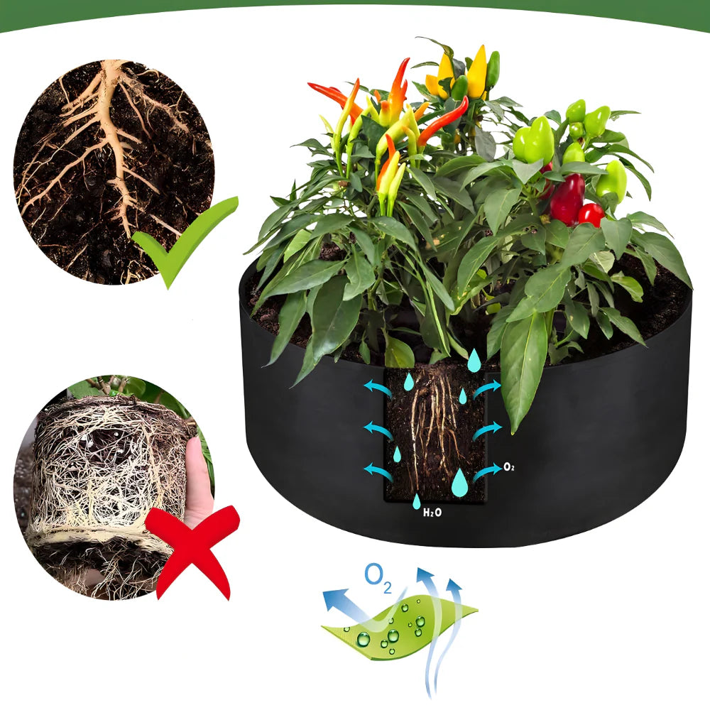 Baštenska vreća od tkanine – Platnena povišena leja za sađenje raznih biljaka - MNE Shop ME