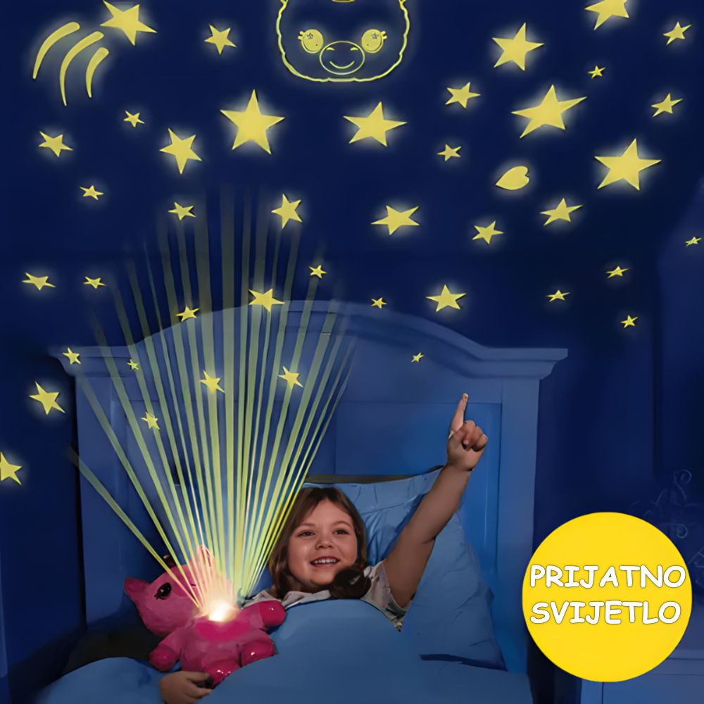 Čarobni plišani medvjedić sa projektorom za zvjezdano nebo - MNE Shop ME