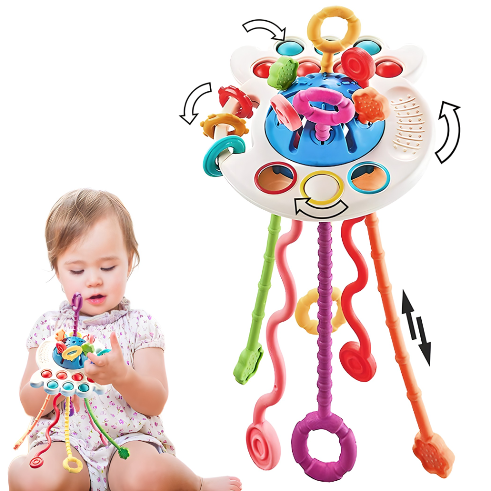 Edukativna igracka sa trakama za bebe i djecu – Montesori koncept - MNE Shop ME