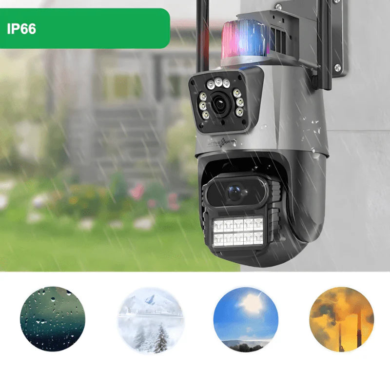 IP kamera PTZ kamera sa 2 sociva i sirenom 4K 8x zoom - MNE Shop ME