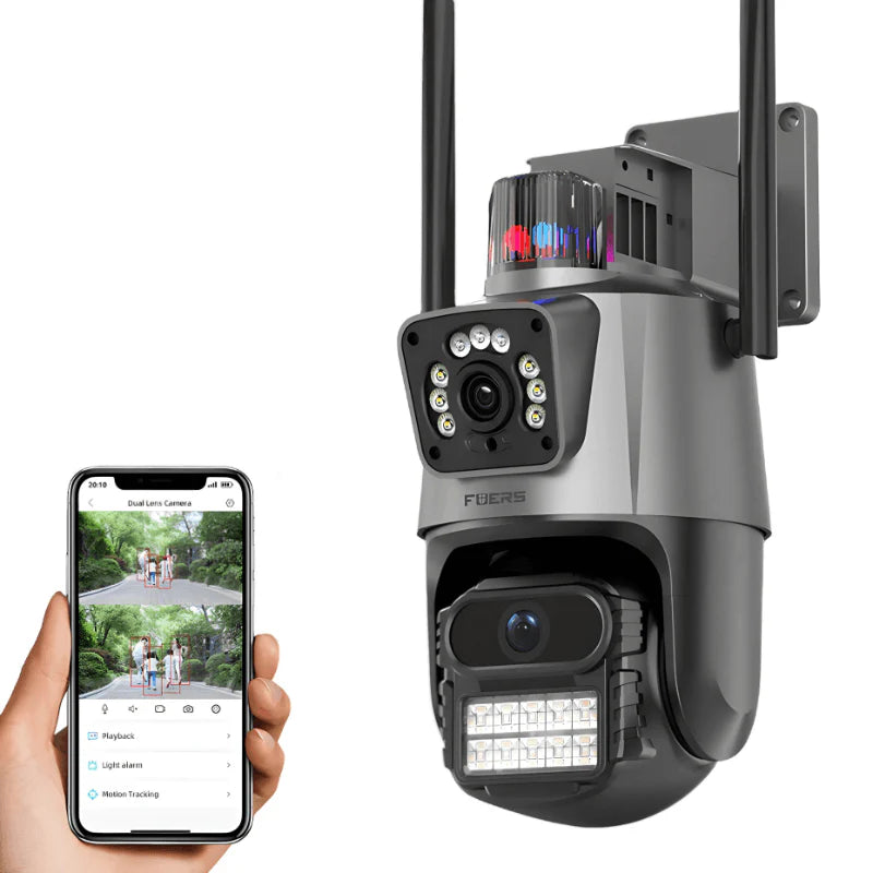 IP kamera PTZ kamera sa 2 sociva i sirenom 4K 8x zoom - MNE Shop ME