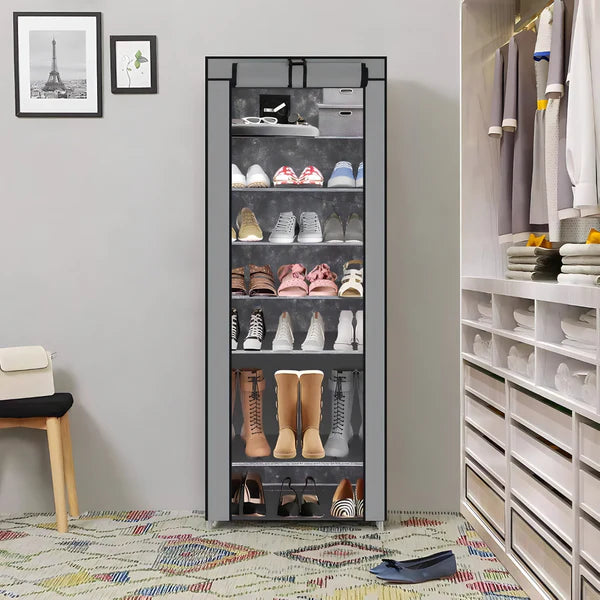 Prenosivi stalak za cipele sa pokrivačem - do 40 pari obuće