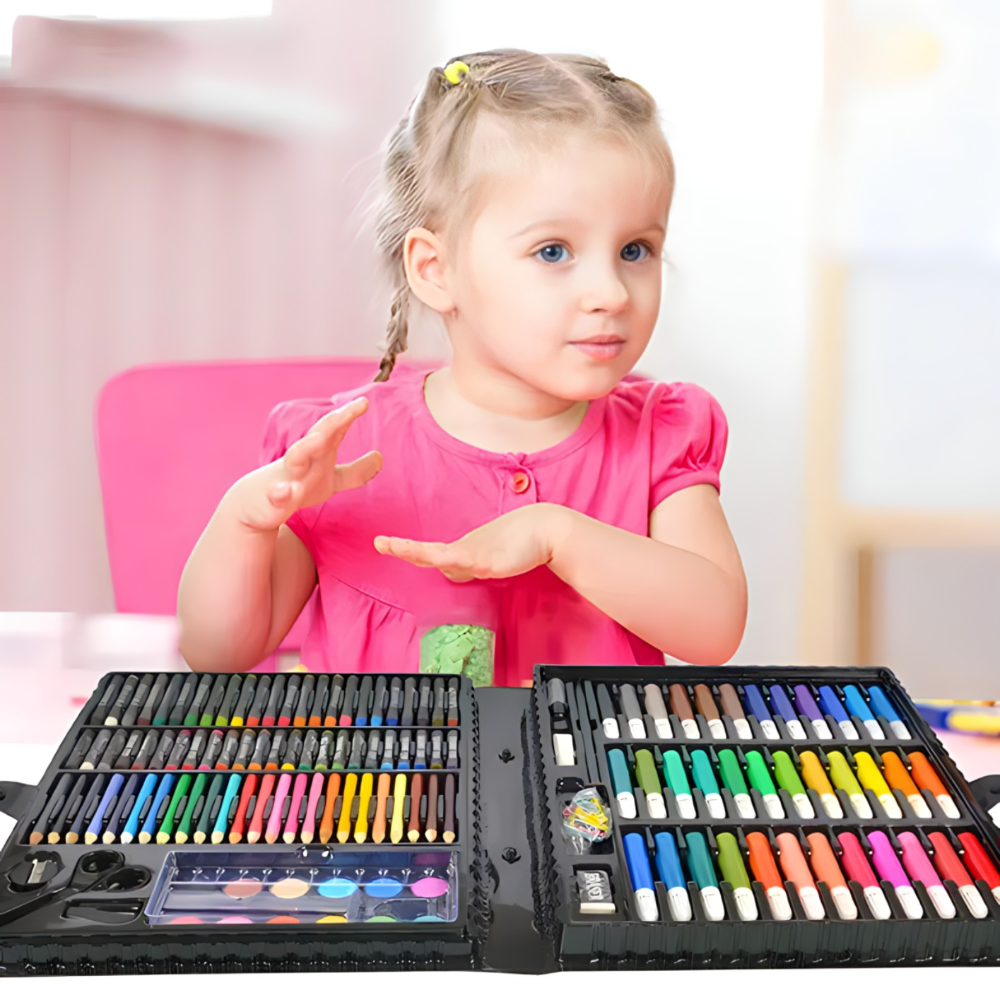 Set bojica za djecu - komplet za crtanje od 150 dijelova - MNE Shop ME