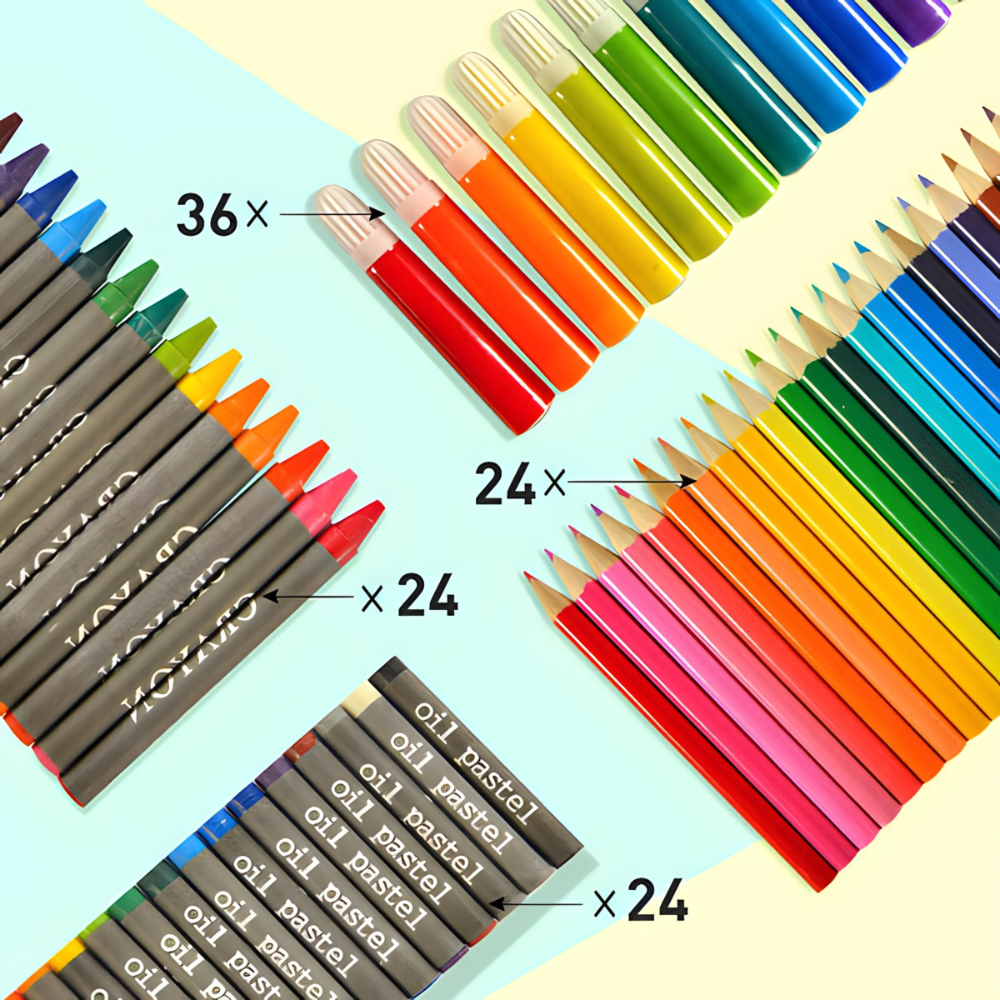 Set bojica za djecu - komplet za crtanje od 150 dijelova - MNE Shop ME